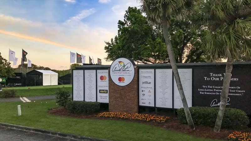 Weather here at Bay Hill during the practice rounds has been beautiful.