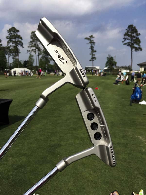 Dueling Newport 2 Tour putters.