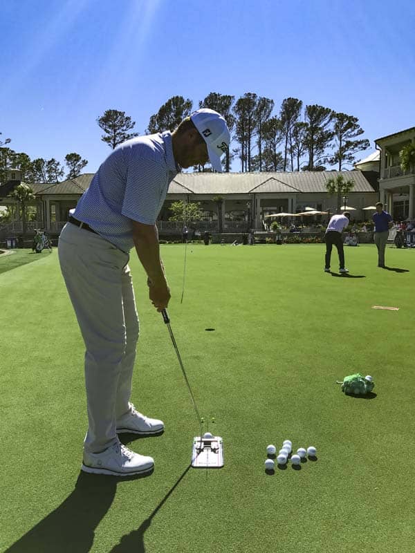Putting drills with a Futura 6M Tour model.