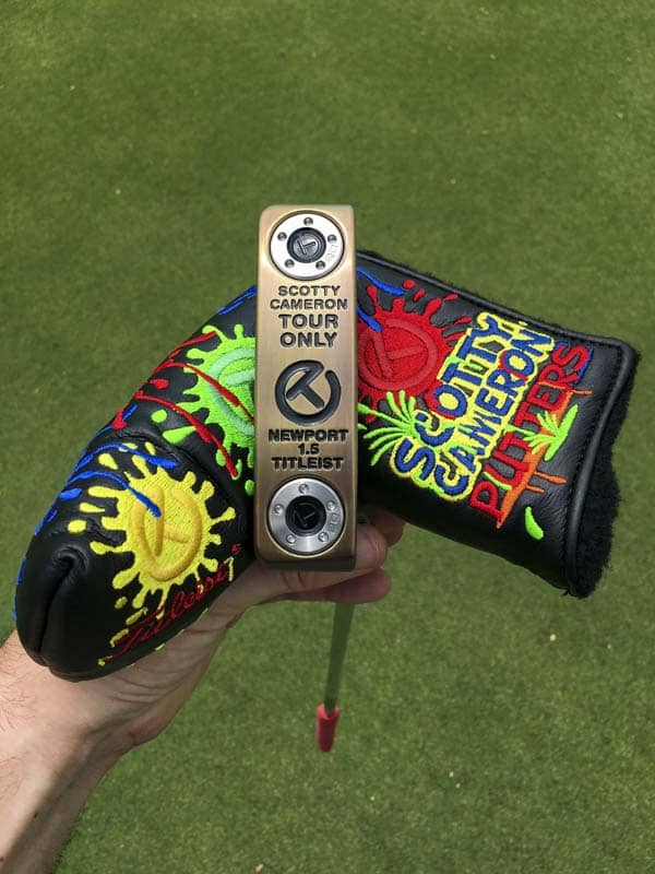 Nice Dancing Circle T Paint Splash headcover, too.