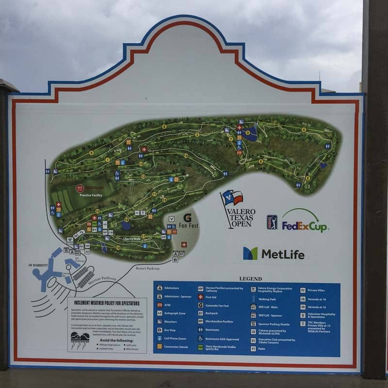 Course layout at TPC San Antonio.