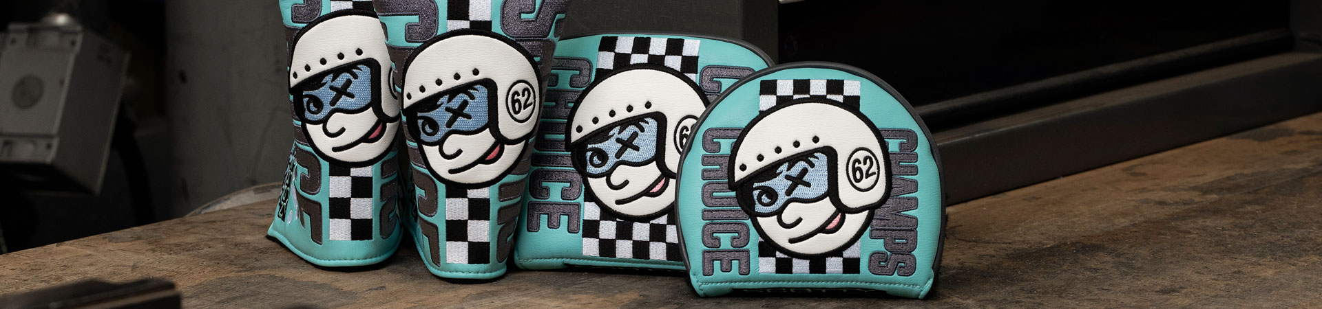 2024 Custom Shop Limited Champs Choice Scotty Blue Headcovers Supporting Article Image