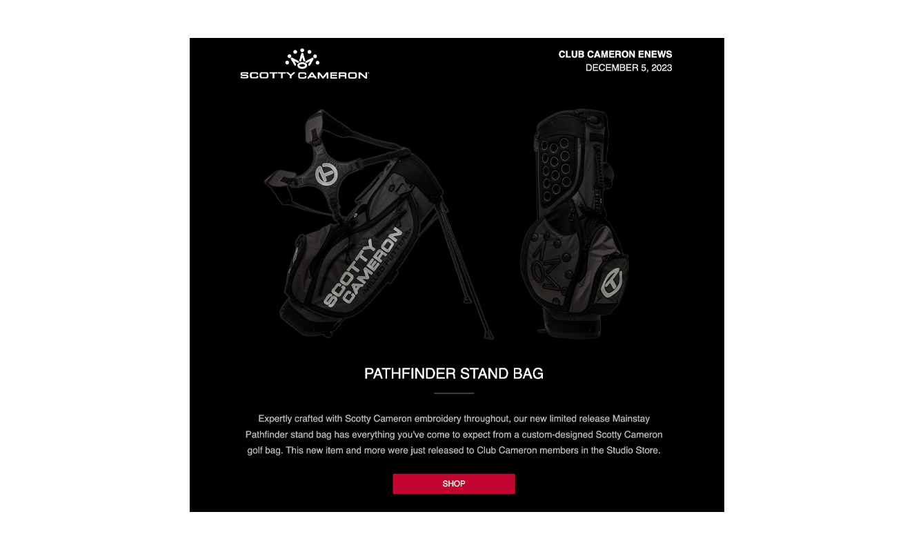 membership options Scotty Cameron