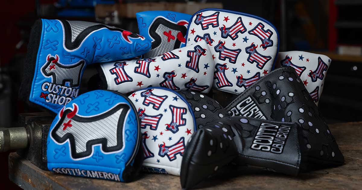 Casquette Snapback Rétro Scotty Cameron US Flag & Scotty Dog - Golf - Neuve - Bleu Marine